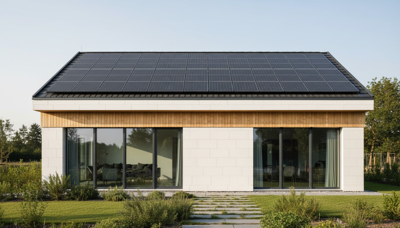 kfw effizienzhaus: 3-fach Fenster Einbau Handwerker installiert dreifach verglaste Fenster bei kfw effizienzhaus-Sanierung, Dämmstoff und Rahmen sichtbar