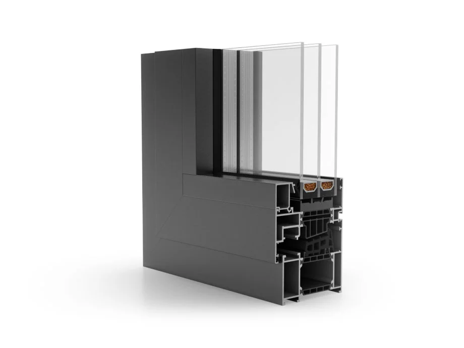 MB86N- Aluminiumfenster - Zweiflügelig – Bild 2