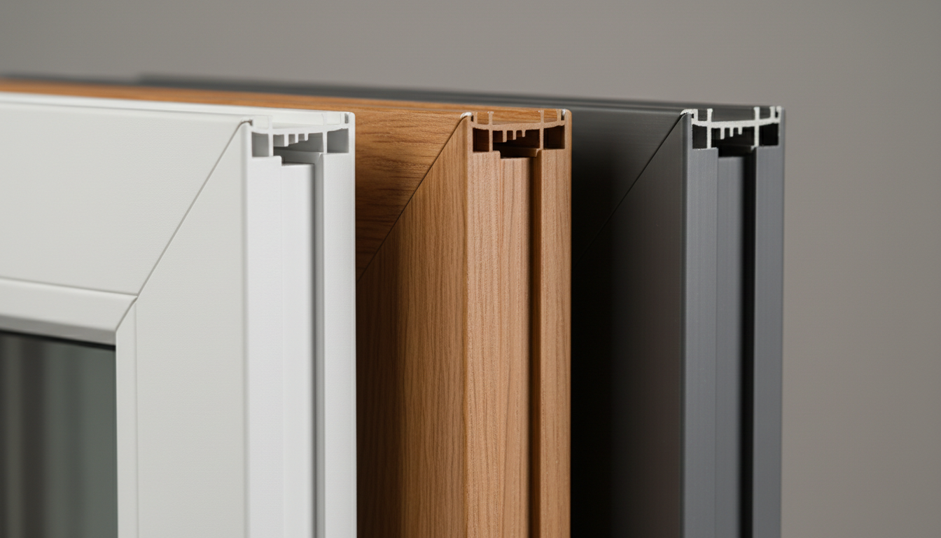 Detaillierte Technik-Illustration einer dreifachverglasung mit U-Wert, Isolierung und fenster preisfaktoren