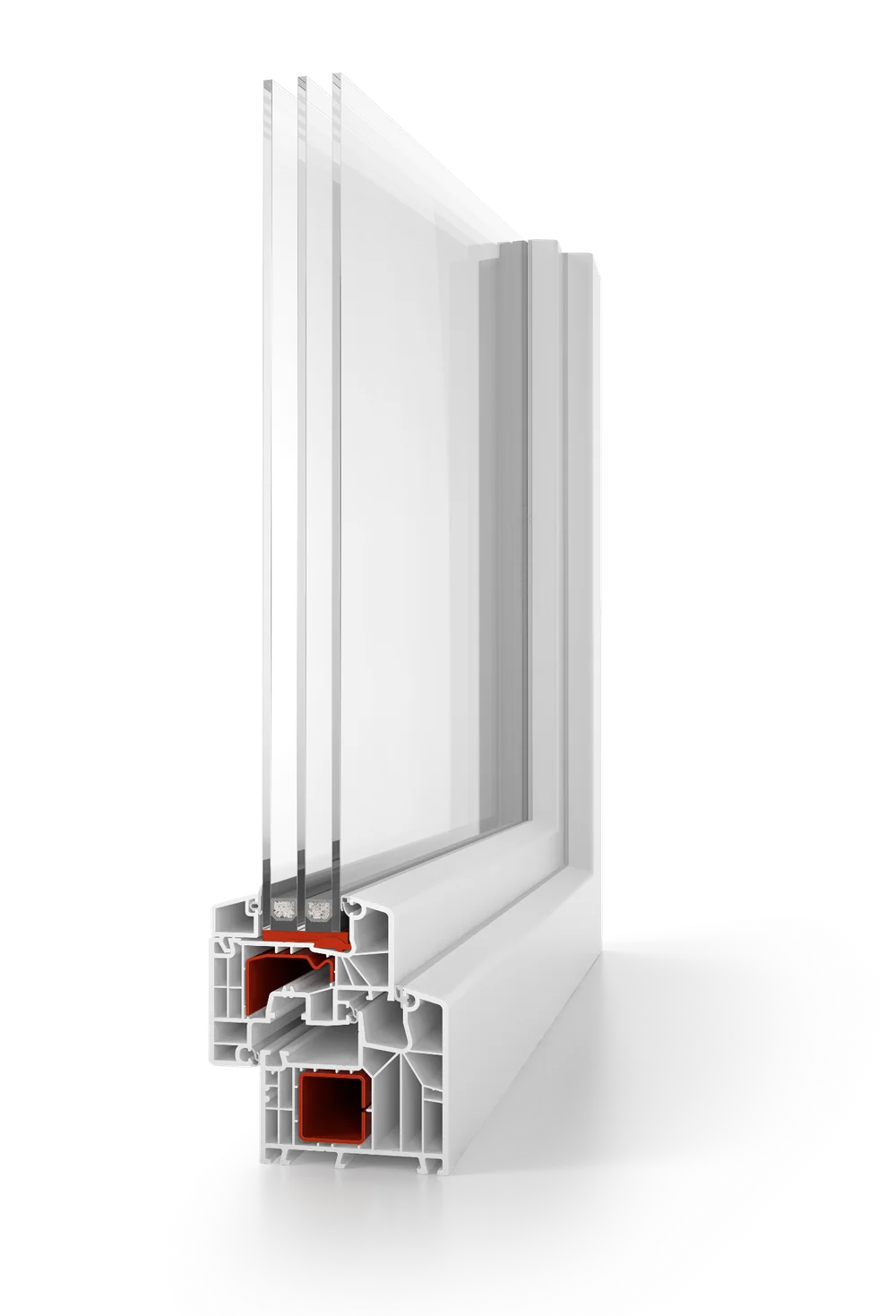 Aluplast IDEAL 8000 Kunststofffenster Profil-Querschnitt