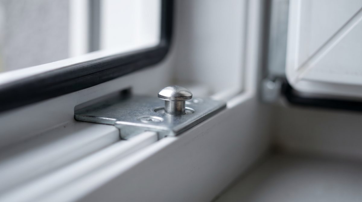 Pilzkopfverriegelung am Kellerfenster Detail RC2-Sicherheit