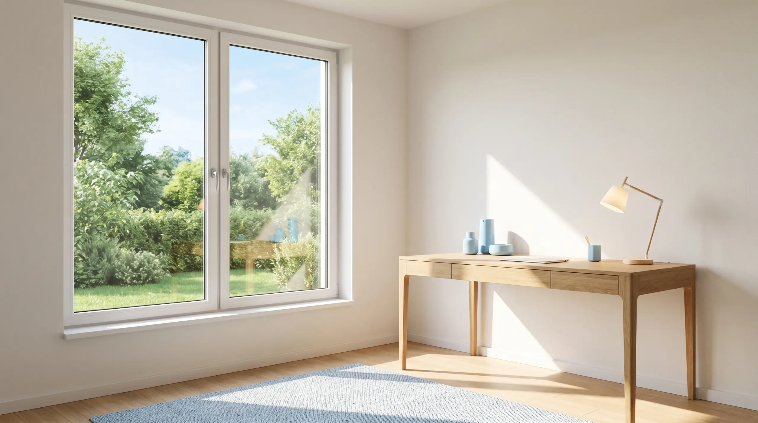 RAL Montage Fenster – helles Homeoffice mit perfekt eingebautem Qualitätsfenster