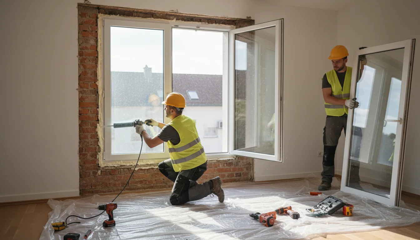 Fenstertausch: neue moderne Kunststofffenster im Altbau in Stuttgart