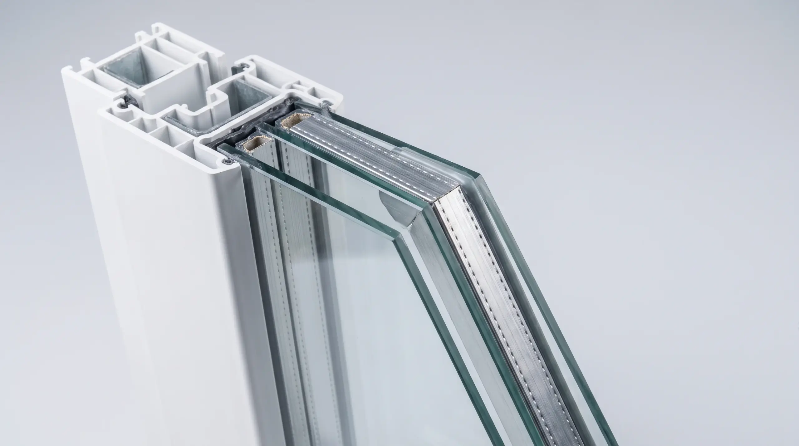 Schallschutzfenster Querschnitt: Mehrfachverglasung mit asymmetrischen Glasdicken