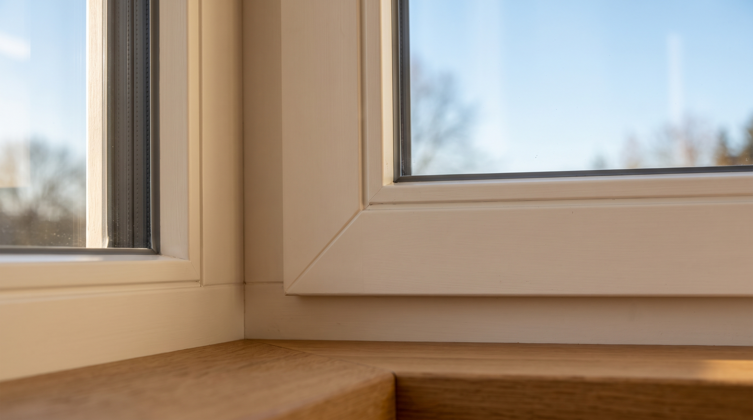 Erkerfenster Detail Eckverbindung Rahmenprofil