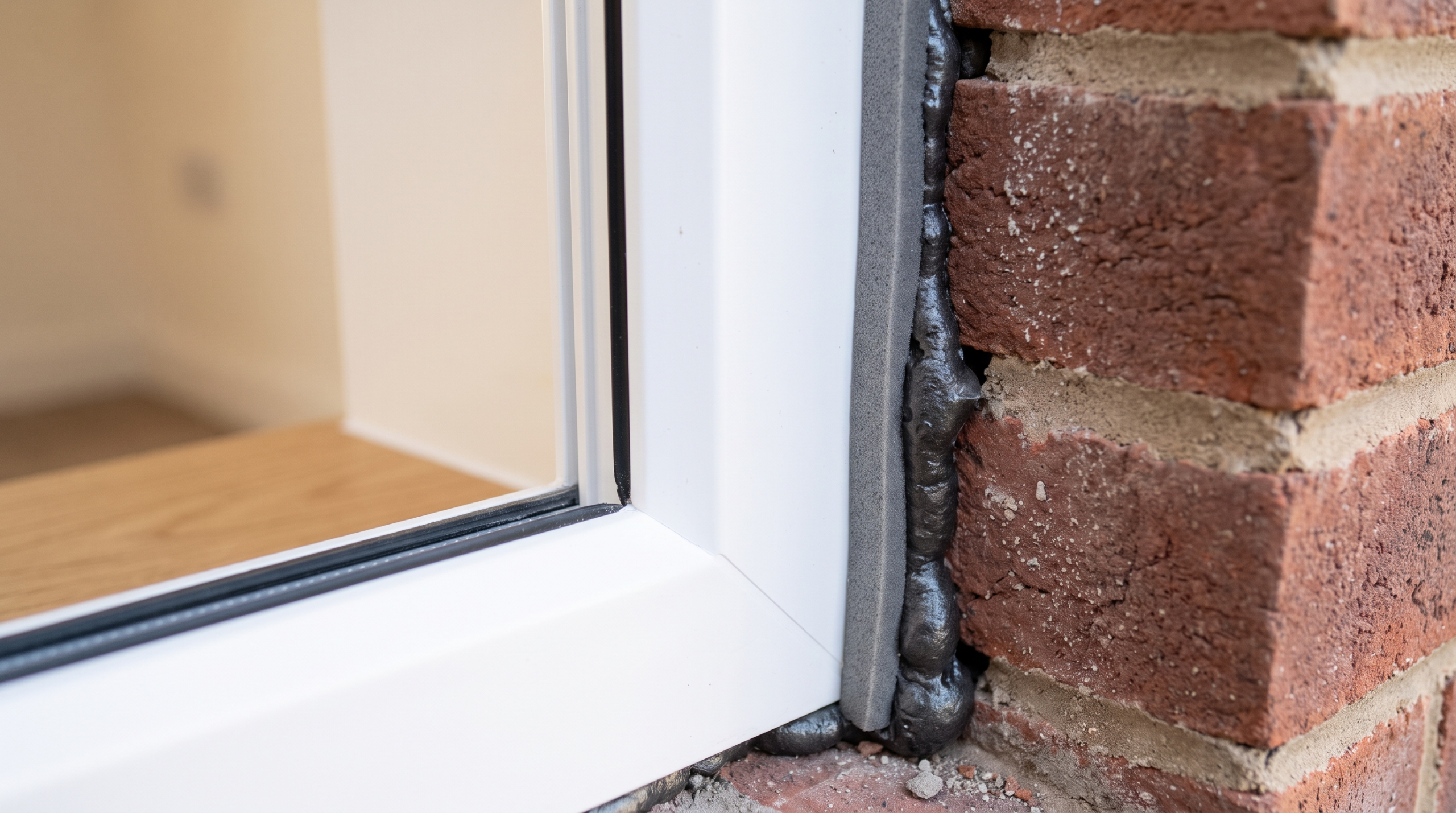 Fenster Kosten Neubau vs Sanierung: Detail der Anschlussfuge bei der RAL-Montage