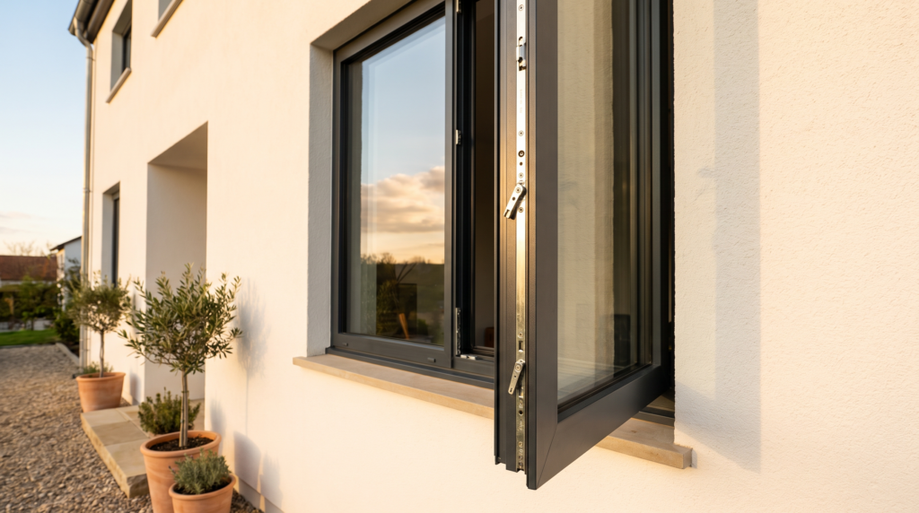 Einbruchschutz Fenster RC2 Fassade mit Mehrfachverriegelung