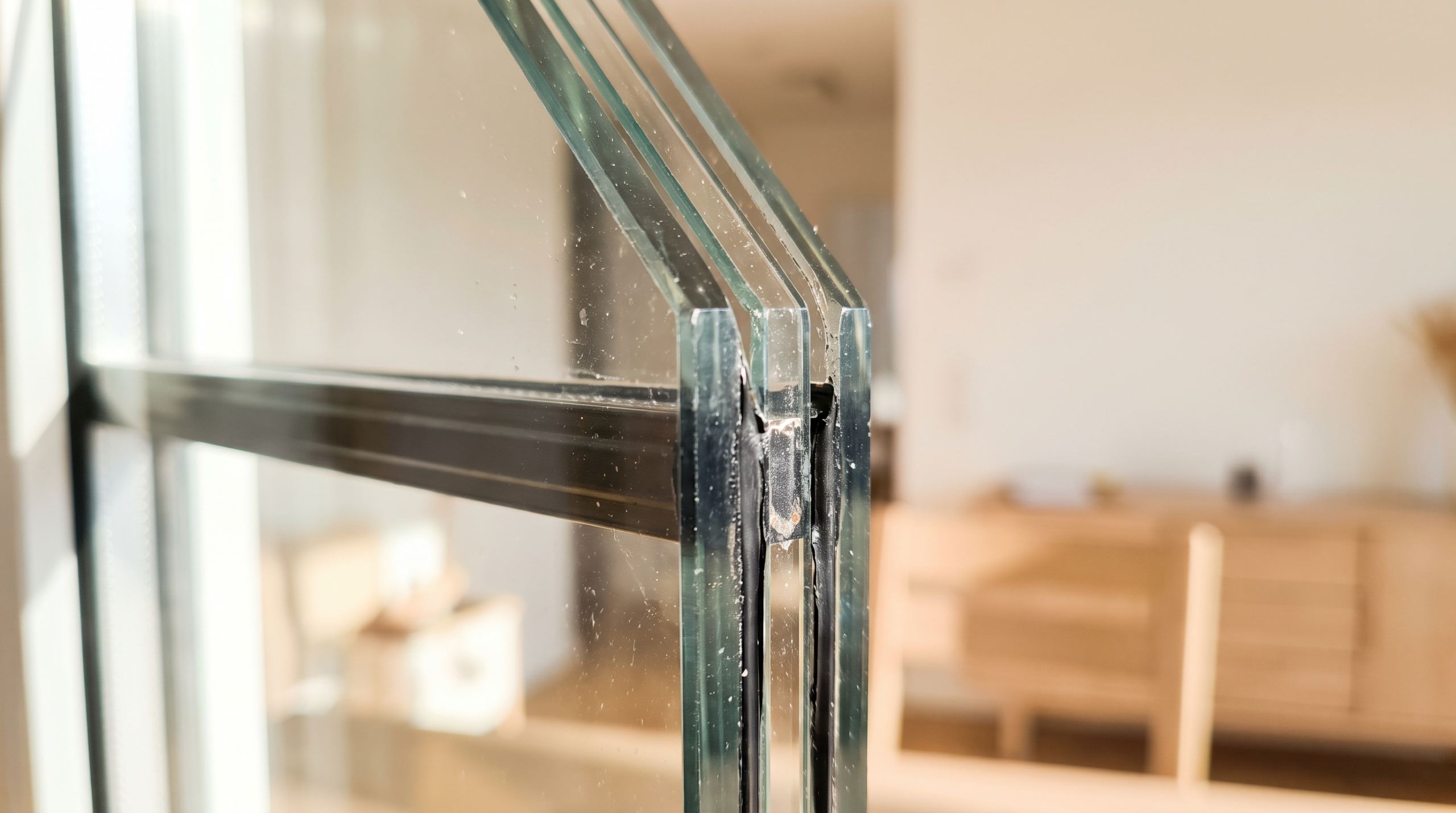 Schallschutzfenster Klassen: Glasaufbau einer Dreifachverglasung im Detail