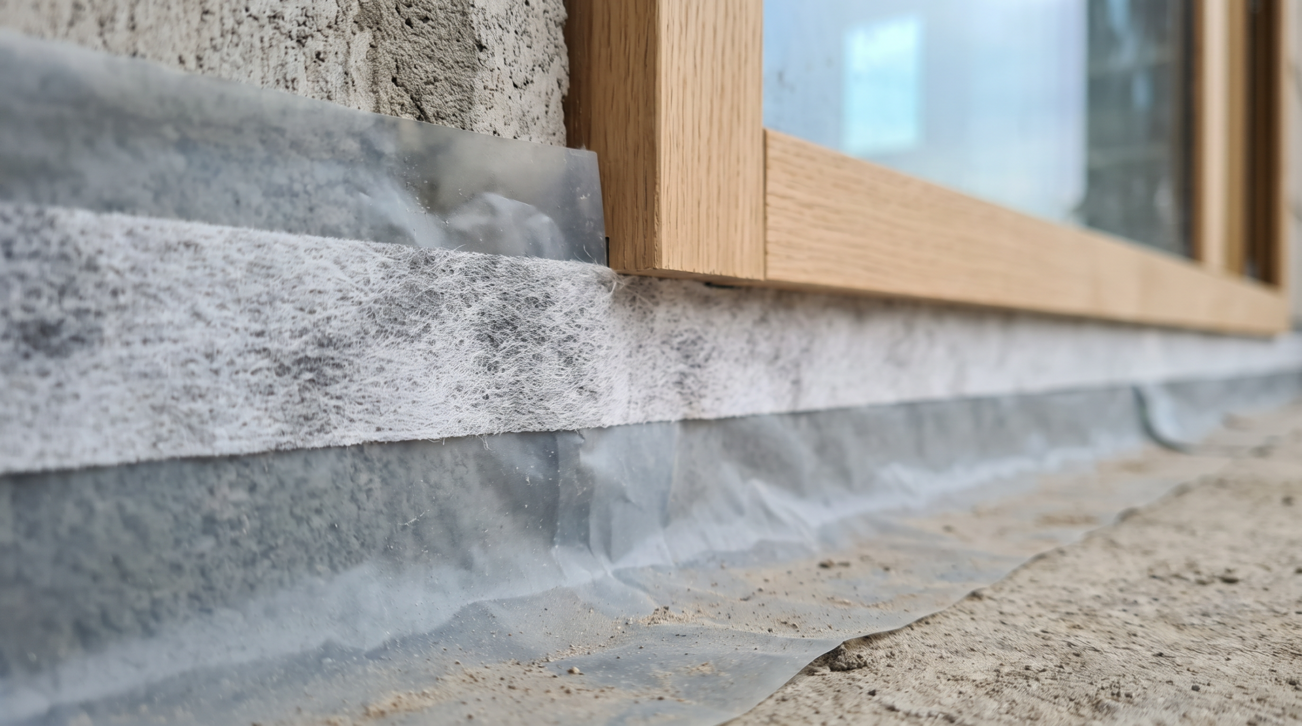 RAL-Montage Dichtband am Fensterrahmen beim Fenster einbauen