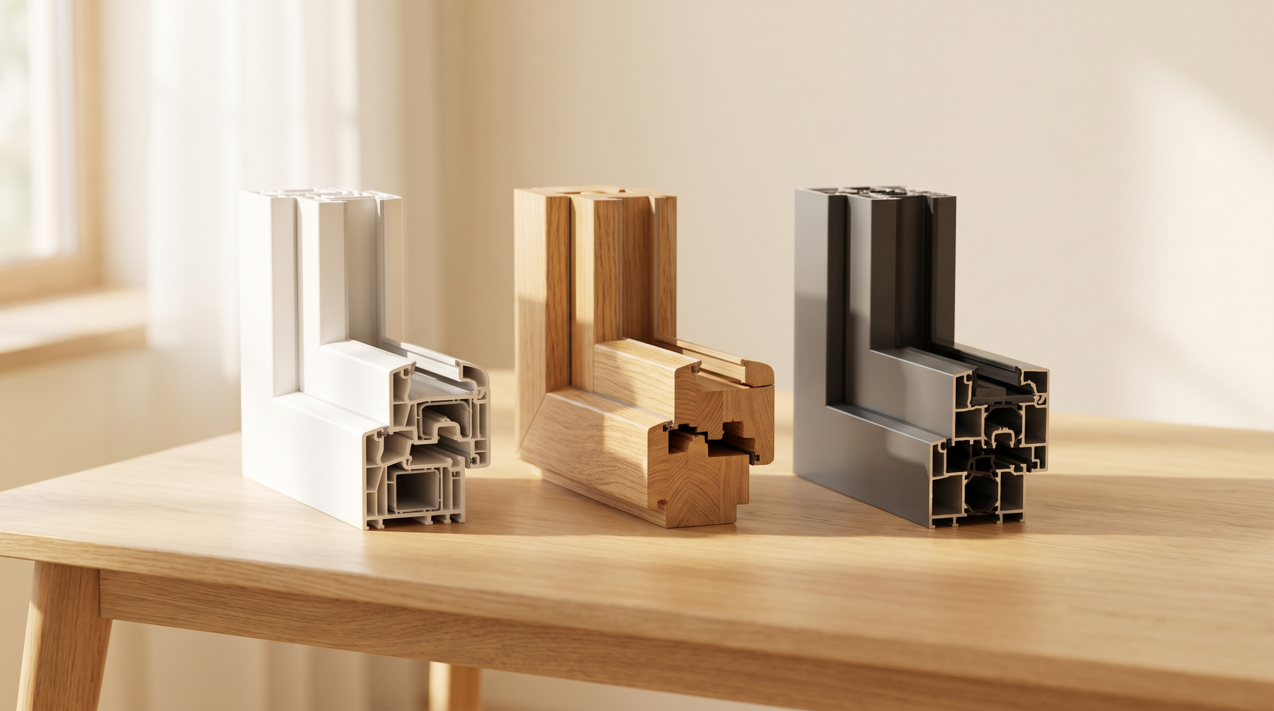 U-Wert Fenster: Rahmenprofile aus Kunststoff, Holz und Aluminium im Vergleich