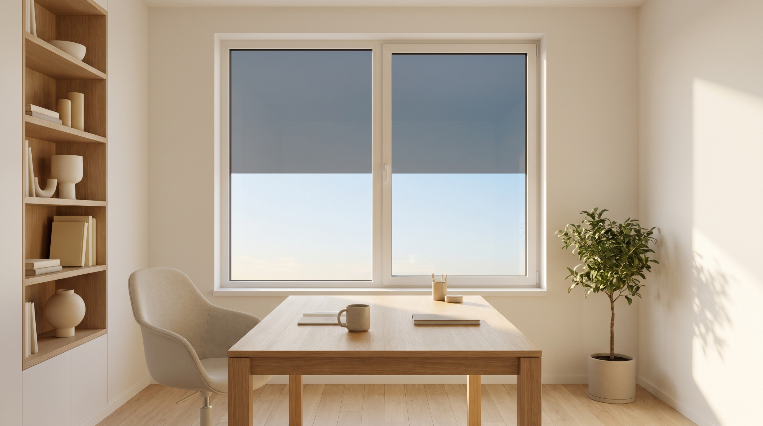 Fenster Trends 2026: Smart Window mit elektrochromem Glas im Homeoffice